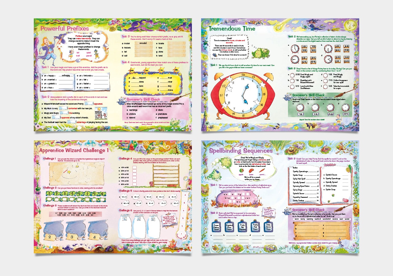 Magical Series Design for Letts Education Publishing by 2idesign Graphic Design Agency Cambridge