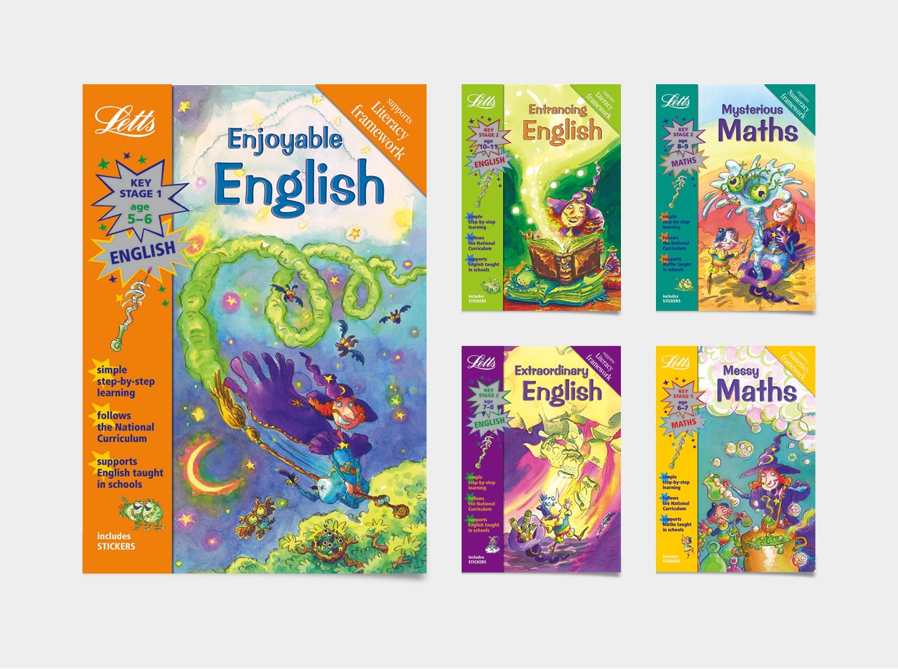 Magical Series Cover Design for Letts Education Publishing by 2idesign Graphic Design Agency Cambridge